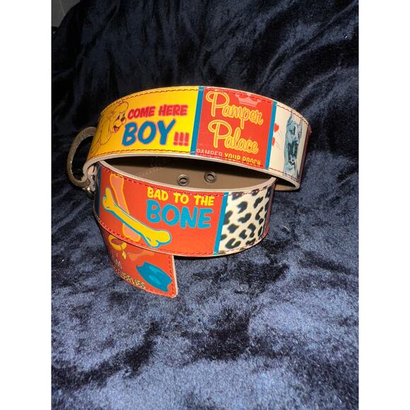 VINTAGE CUTEST UNWORN DOG THEMED BELT GROOMER POP ART DOG LOVERS UNISEX - Picture 2 of 11